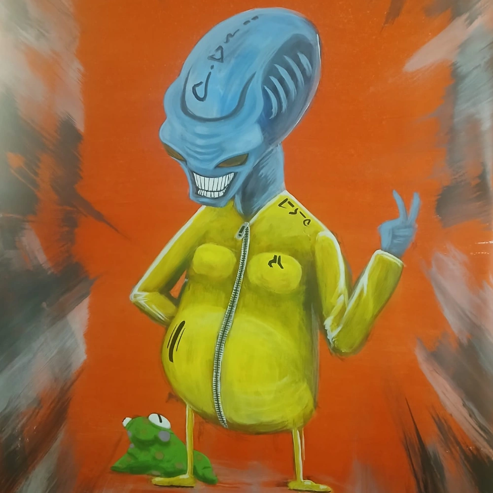 Alex Roche painting of Alien