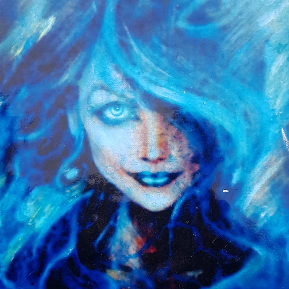 Brendan Fahey painting of girl