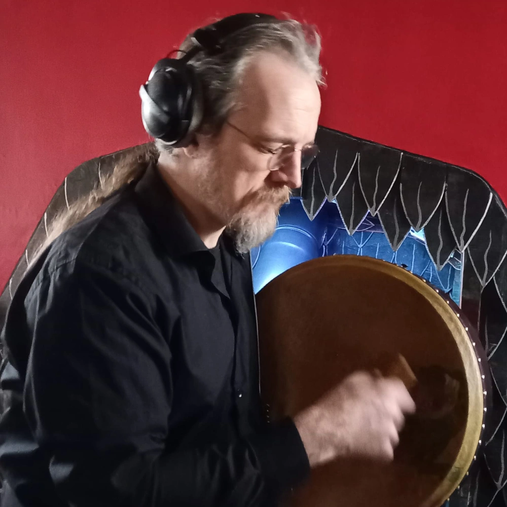 Rob Carney playing Bodhrán