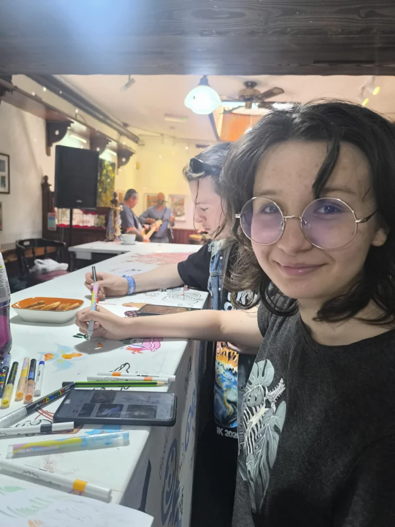 A girl at the launch party