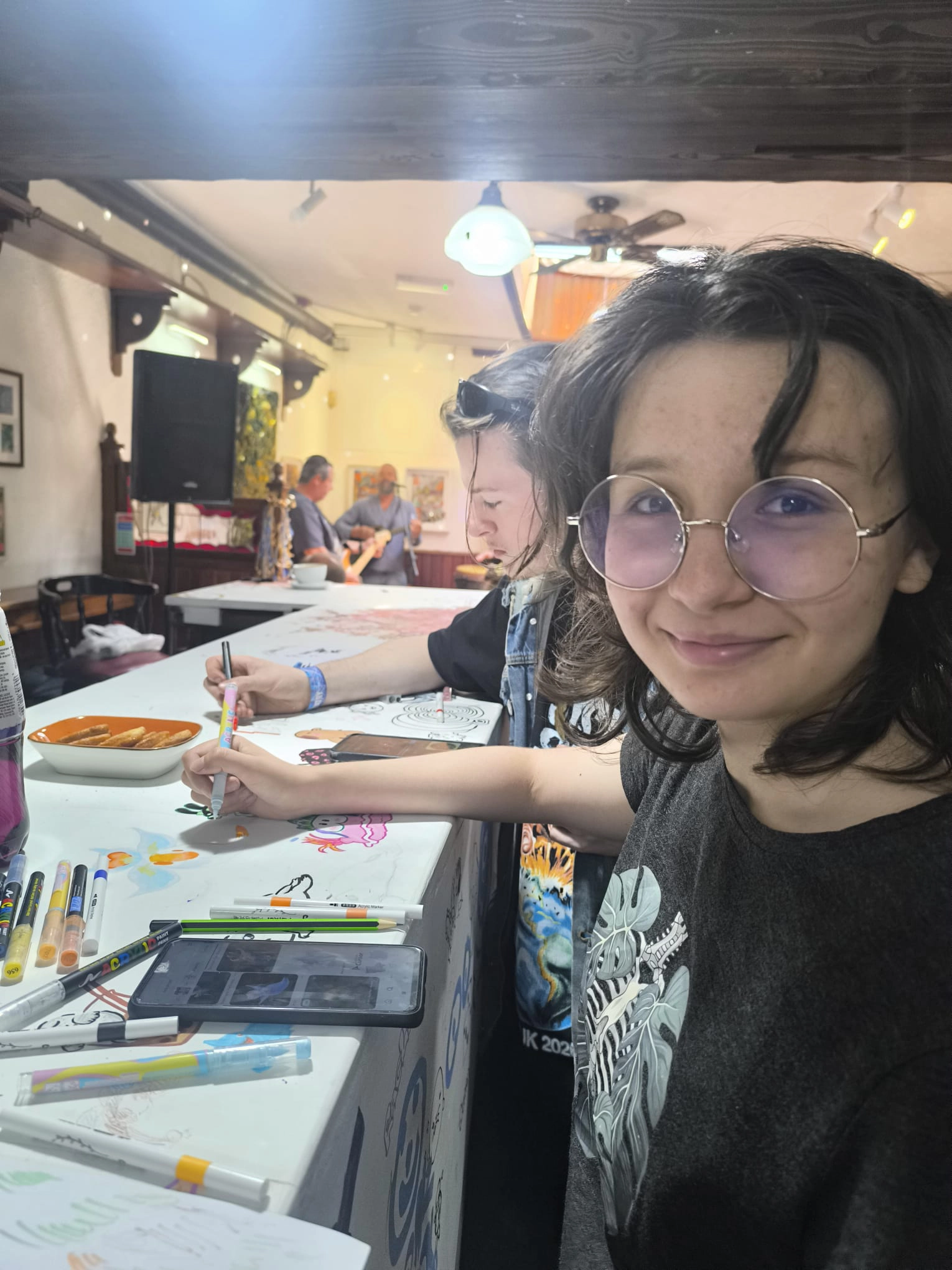 A girl at the launch party