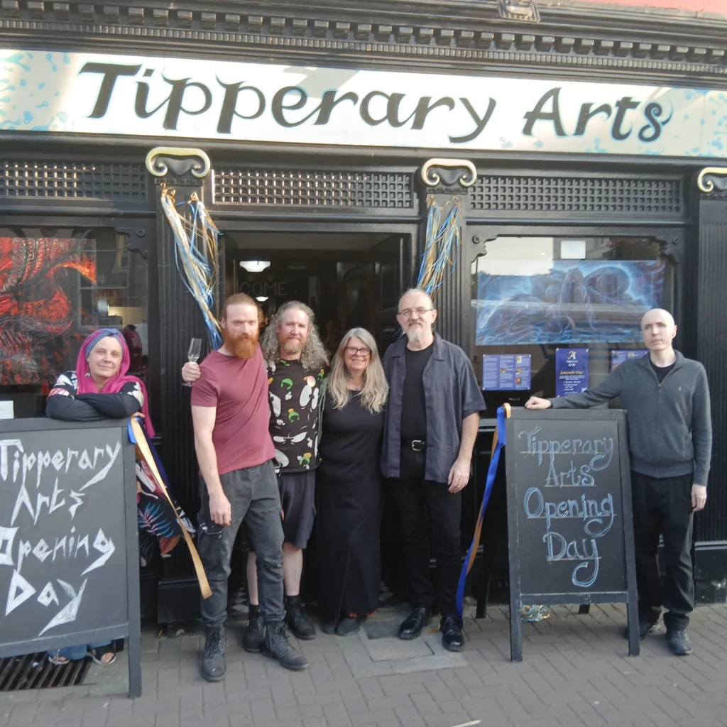 Tipperary Arts crew outside building