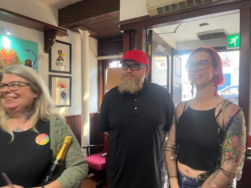 Marion Stern and Nina and Travis Frisby