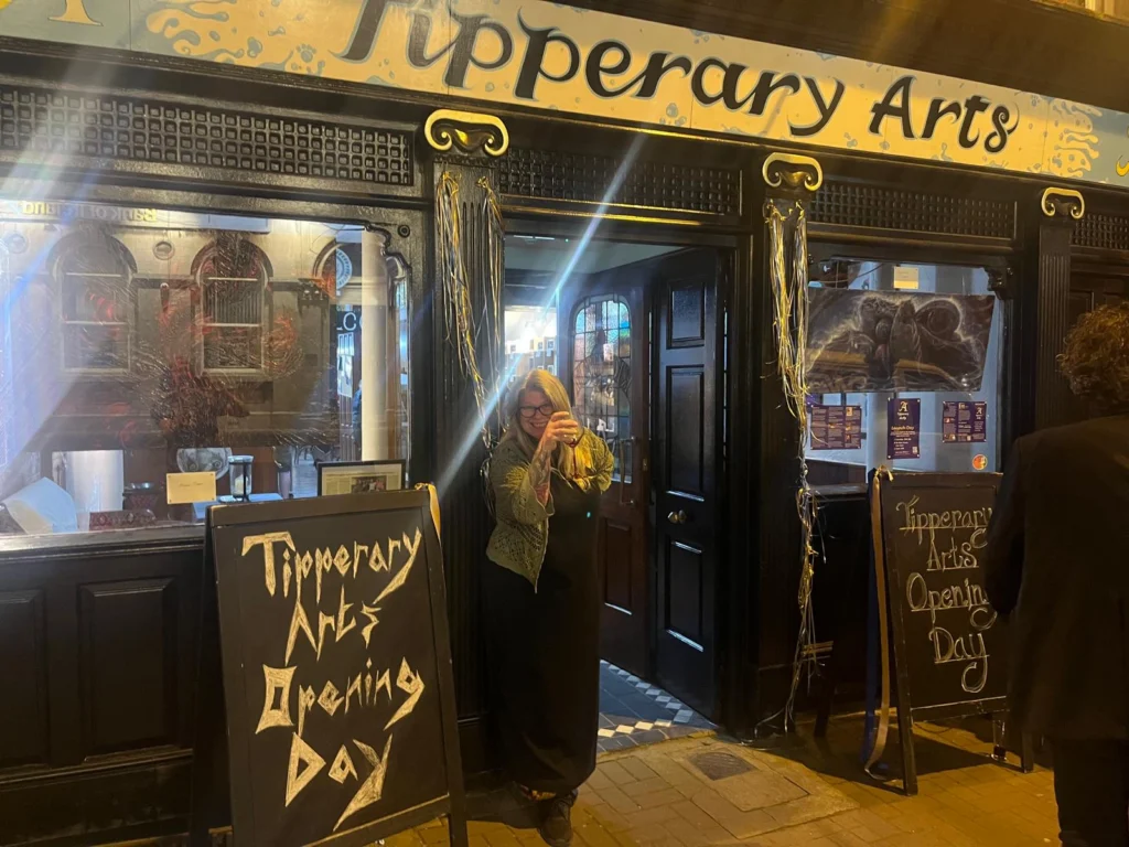 Outside Tipperary Arts at night
