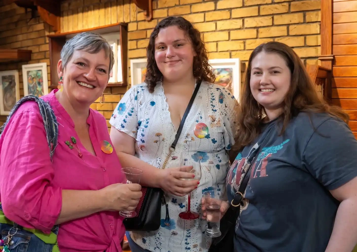 threewomen at launch party