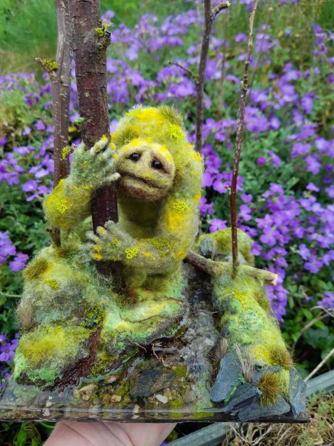 Wendy Austin-Rawlings Green troll sculpt
