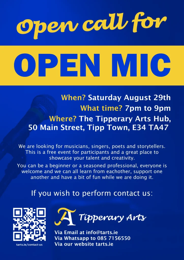 Open Mic Call Out poster